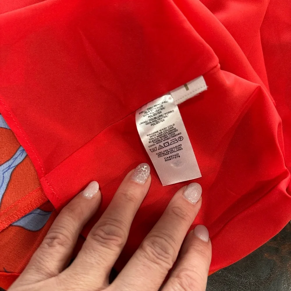Ann Taylor Red and Blue Floral Dress - Picture 6 of 6